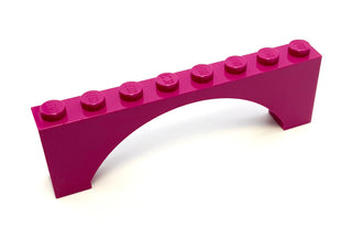 Arch 1x8x2 Raised, Part# 16577 Part LEGO® Magenta  