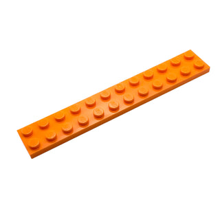 Plate 2x12, Part# 2445 Part LEGO® Orange