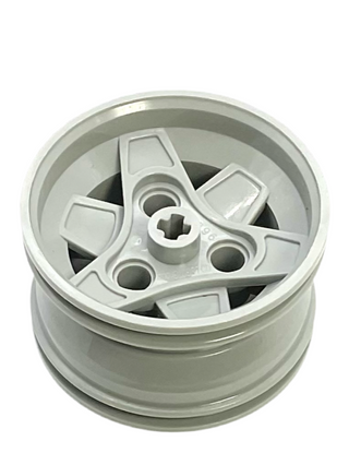 Wheel 43.2mm D. x 26mm Technic Racing Small, 3 Pin Holes, Part# 41896 Part LEGO® Light Gray