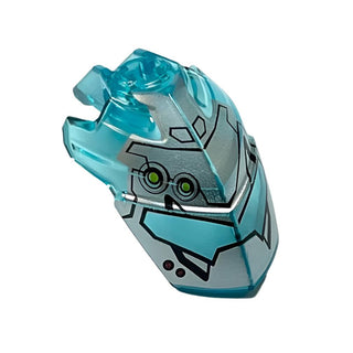 Hero Factory Helmet Visor with Clip with Face Guard Pattern Type 3, Part# 11269pb03 Part LEGO® Very Good  