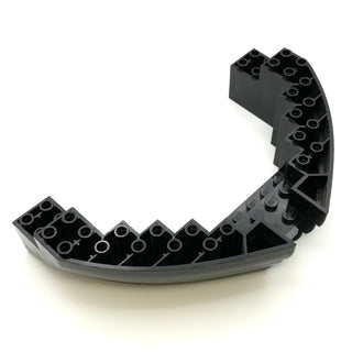 Boat, Hull Brick 16x10x3, Part# 64645 Part LEGO® Decent/Black  