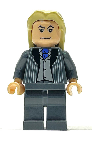 Death Eater (Lucius Malfoy) - Light Bluish Gray Dementor Style Cape, hp073b Minifigure LEGO®   