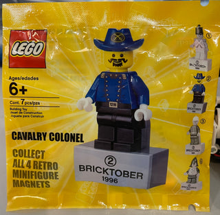 Magnet Set, Minifigure Cavalry Colonel - with 2 x 4 Brick Base (Bricktober Week 2) polybag - 2855044/ 4613829 Building Kit LEGO® New