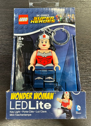 LEGO® WONDER WOMEN 3in SCALE MINIFIGURE LED KEYCHAIN LIGHT DARK BLUE LEGS Keychain LEGO®   