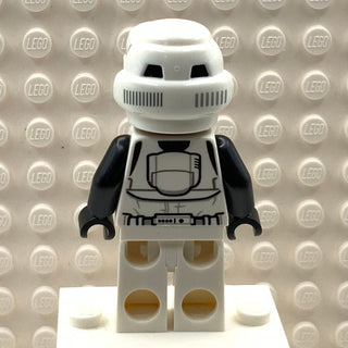 Scout Trooper, Female, Dual Molded Helmet, Reddish Brown Head, Open Mouth Smirk, sw1229 Minifigure LEGO®   