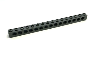 Technic, Brick 1x16 with Holes, Part# 3703 Part LEGO® Dark Bluish Gray  