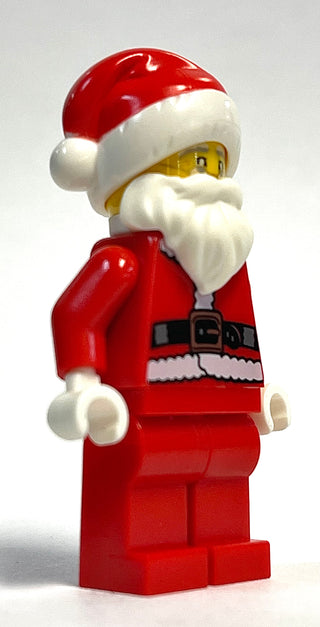 Santa - Red Legs, Fur Lined Jacket, White Eyebrows, Glasses, hol239 Minifigure LEGO®   