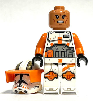 Commander Cody, 212th Attack Battalion (Phase 2) - White Arms, Dirt Stains, Nougat Head, Helmet with Holes, sw1233 Minifigure LEGO®   