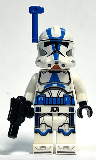 Clone Trooper Officer, 501st Legion (Phase 2) - White Arms, Blue Rangefinder, Nougat Head, Helmet with Holes, sw1246 Minifigure LEGO®   