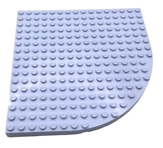 16x16 Brick Round Corner Plate (33230) Part LEGO® Light Violet  