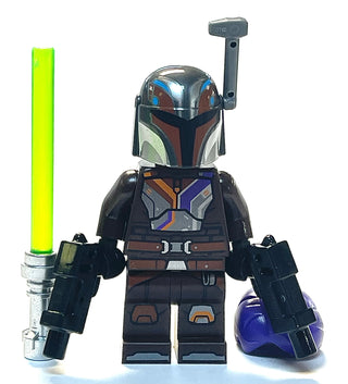 Sabine Wren (Dark Brown), sw1302 Minifigure LEGO® With Helmet, Hair and full accessories  