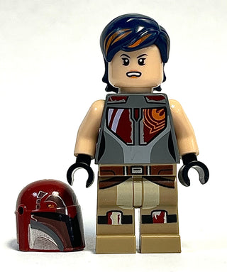 Sabine Wren - Dark Blue with Orange Highlights Hair, sw0616 Minifigure LEGO®   