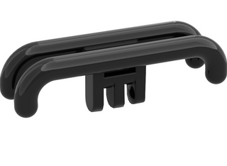 Hinge Train Pantograph Shoe with 3 Fingers, Part# 2881 Part LEGO® Black - Decent Condition  