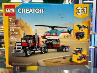 Flatbed Truck with Helicopter, 31146 Building Kit LEGO®   