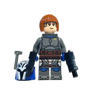 Bo-Katan Kryze, sw1163 Minifigure LEGO® With Helmet and Hair with 2 Blasters  