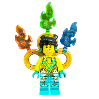 Mei - Neon Yellow Armor, Fire Rings, mk089 Minifigure United Brick Co®