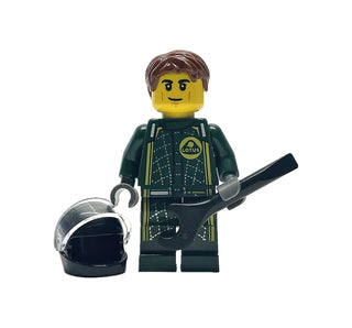 Lotus Evija Driver, sc096 Minifigure LEGO® Like New with Helmet,  Hair & Tool  