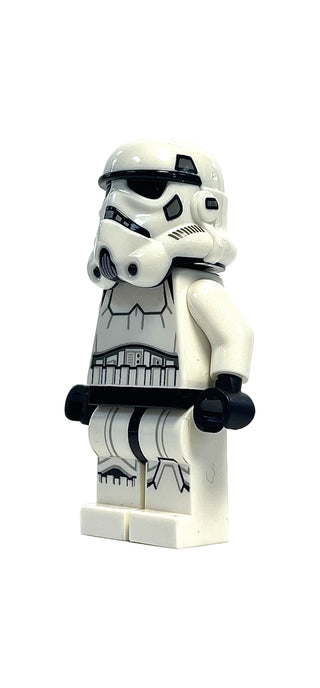 Imperial Stormtrooper - Male, Dual Molded Helmet with Light Bluish Gray Panels on Back, Reddish Brown Head, Grimace, sw1167 Minifigure LEGO®   