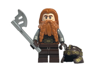 Gimli - Medium Legs, lor119 Minifigure LEGO® Like New with Hair & Helmet and Axe  