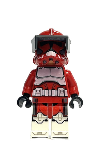 Clone Trooper Commander Fox, Coruscant Guard (Phase 2) - Dark Bluish Gray Visor, Printed Legs, sw1304 Minifigure LEGO®   