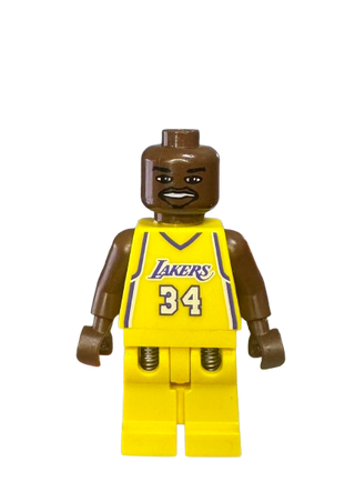 NBA Shaquille O'Neal, Los Angeles Lakers #34 (Home Uniform), nba022 Minifigure United Brick Co®   