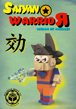 Saiyan Warrior Building Kit Set #ABCBALLZ ABC Building Kit United Brick Co®   