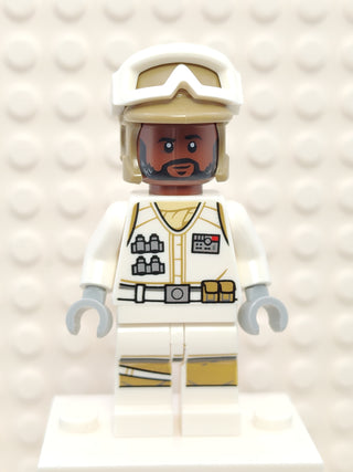 Hoth Rebel Trooper,  Dark Tan Helmet, Reddish Brown Head, sw1186 Minifigure LEGO®   