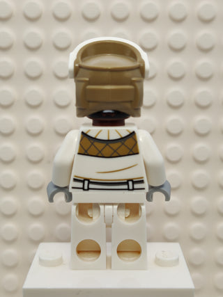 Hoth Rebel Trooper,  Dark Tan Helmet, Reddish Brown Head, sw1186 Minifigure LEGO®   