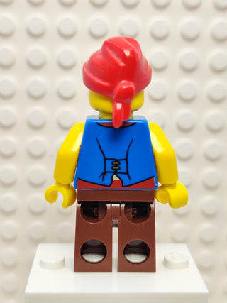 Pirate Blue Vest Reddish Brown Legs, pi137a Minifigure LEGO®   