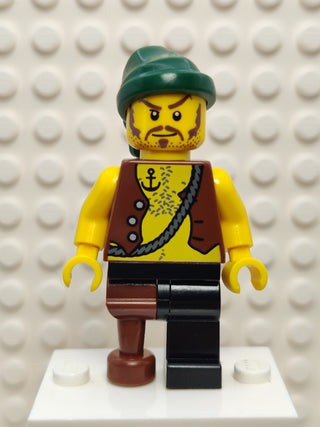 Pirate Vest and Anchor Tattoo, pi110 Minifigure LEGO®   