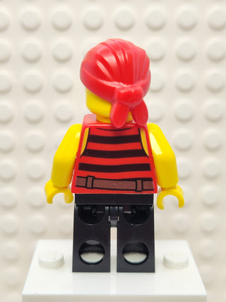 Pirate 1 - Black and Red Stripes, pi159 Minifigure LEGO®   