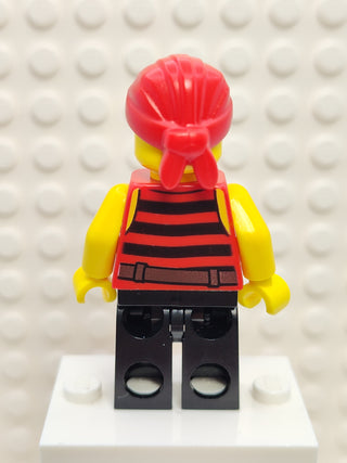 Pirate 6 - Black and Red Stripes, pi167 Minifigure LEGO®   