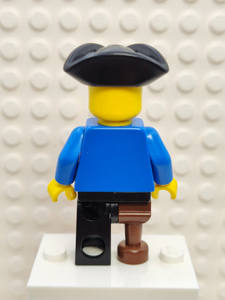 Pirate Brown Shirt Black Legs with Peg Leg, pi036 Minifigure LEGO®   