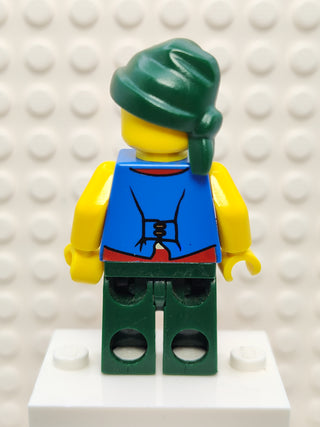 Pirate Blue Vest Dark Green Legs, pi115 Minifigure LEGO®   