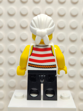 Pirate 8 - Red and White Stripes, pi169 Minifigure LEGO®   