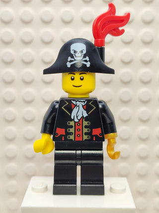 Captain - Bicorne Hat with Plume, pi138a Minifigure LEGO®   