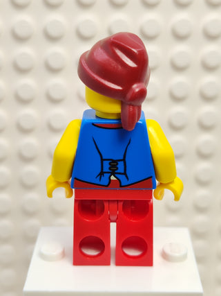 Pirate Blue Vest and Red Legs, pi144 Minifigure LEGO®   