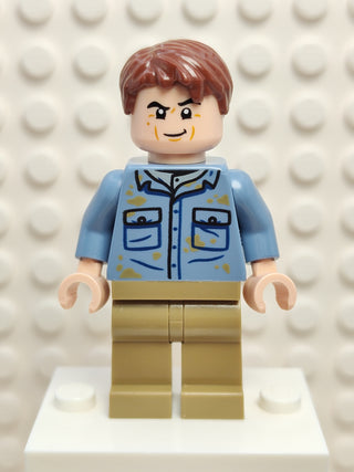 Dr. Alan Grant - Sand Blue Shirt with Dirt Stains, jw111 Minifigure LEGO®   