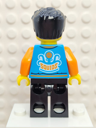 Man - Dark Azure Letter Jacket, idea080 Minifigure LEGO®   