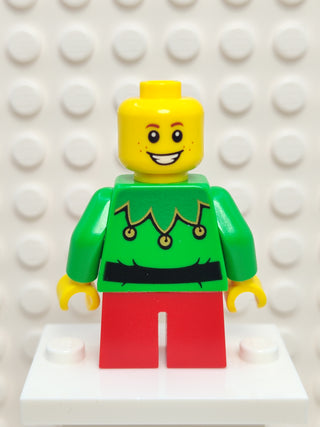 Elf - Green Scalloped Collar with Bells, hol257 Minifigure LEGO®   