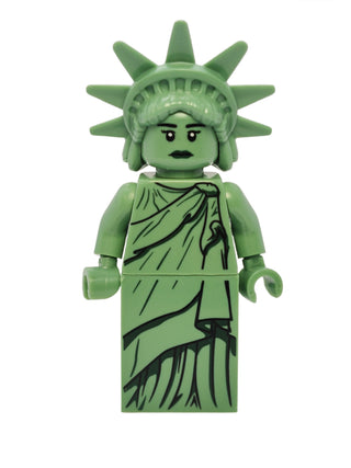 Lady Liberty - Hard Plastic Hair with Tiara, twn443 Minifigure LEGO®   