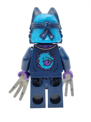 Wolf Mask Warrior - Dark Blue and Dark Azure Mask, njo857 Minifigure LEGO®   