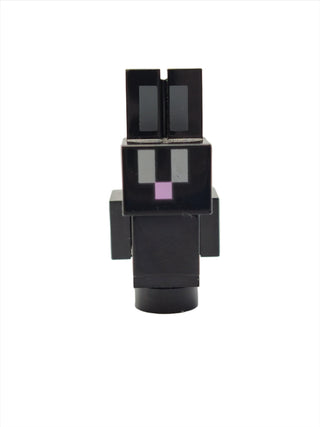 Minecraft Bunny / Rabbit Black with Light Bluish Gray Eyes, minebunny02 Minifigure LEGO®   