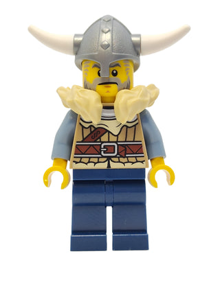 Viking Warrior - Male with Dark Tan Fur Jacket, vik040 Minifigure LEGO®   