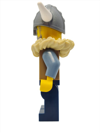 Viking Warrior - Male with Dark Tan Fur Jacket, vik040 Minifigure LEGO®   