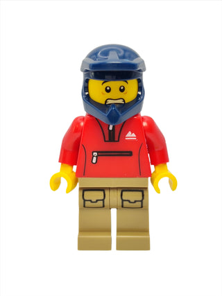 Mountain Bike Cyclist - Male with Red Tracksuit, cty1571 Minifigure LEGO®   