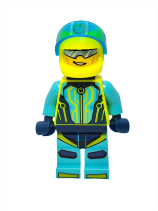 Stuntz Driver - Male with Neon Yellow Jumpsuit, cty1527 Minifigure LEGO®   