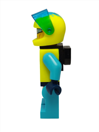 Stuntz Driver - Male with Neon Yellow Jumpsuit, cty1527 Minifigure LEGO®   