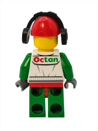 Race Car Mechanic - White Racing Suit with Octan Logo and Headphones, cty0391 Minifigure LEGO®   