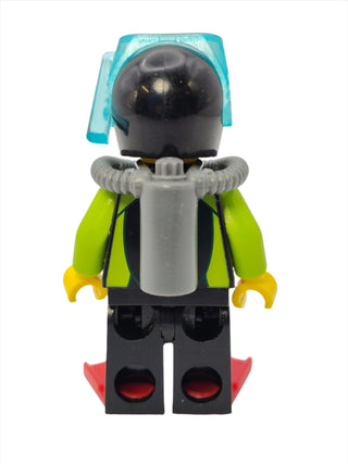 Coast Guard Diver - Black Wetsuit with White Logo, cty0797 Minifigure LEGO®   